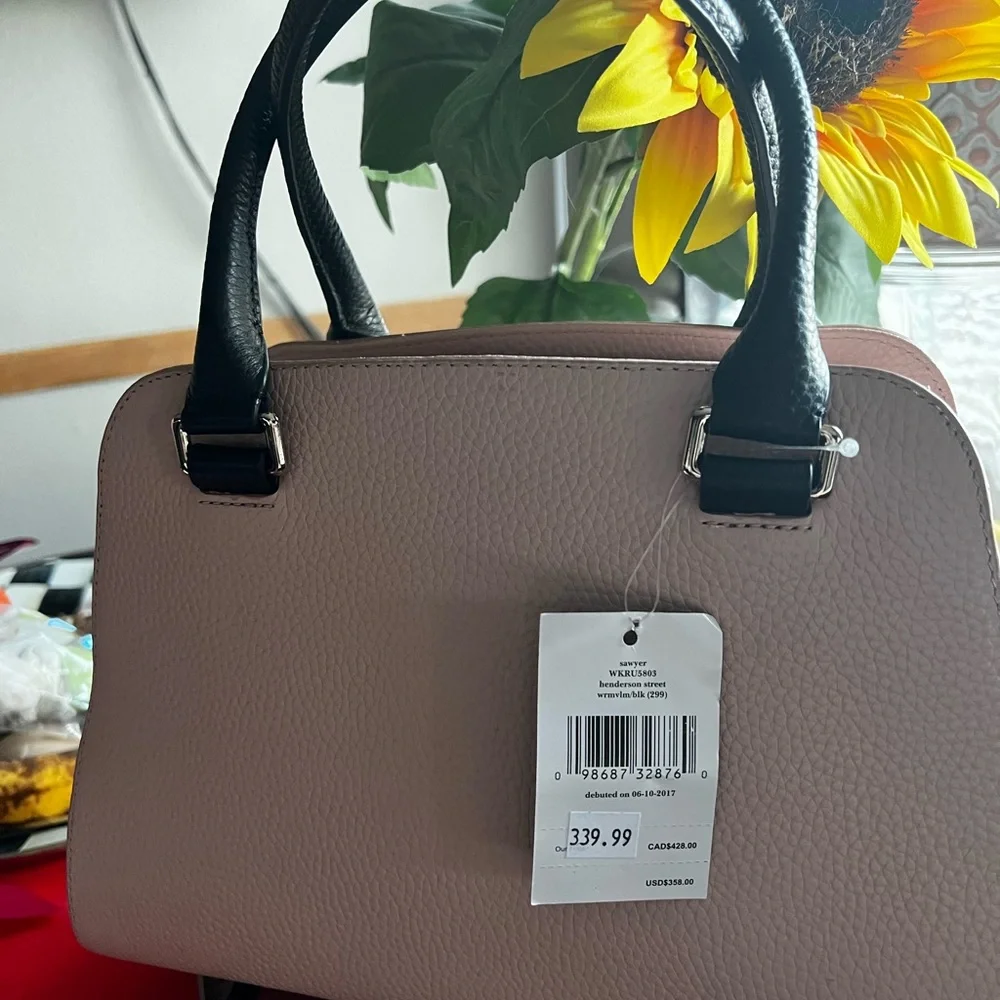 🌹 NWT ~ Authentic PEBBLED LEATHER.                                🌹 BLUSH PINK - Picture 3 of 11